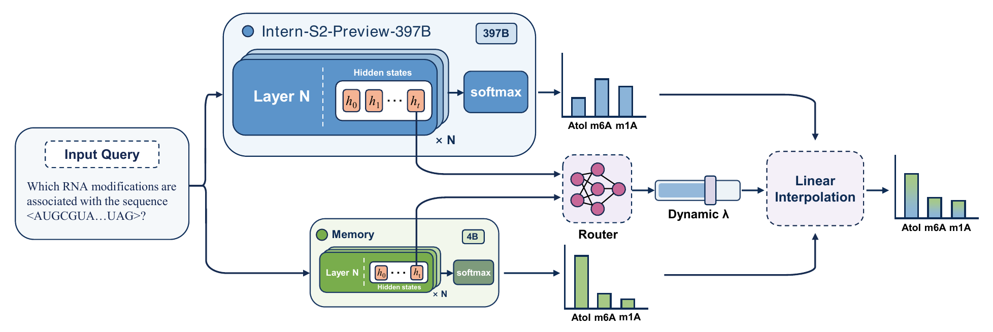 Intern-S2-Preview Memory Decoder architecture (Figure 1 from the technical report)